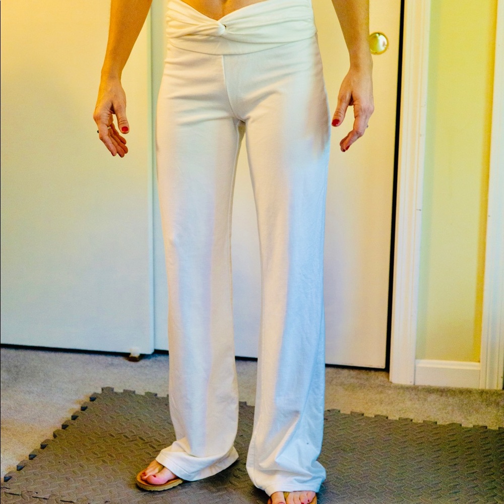 Boston Proper Cream palazzo pants